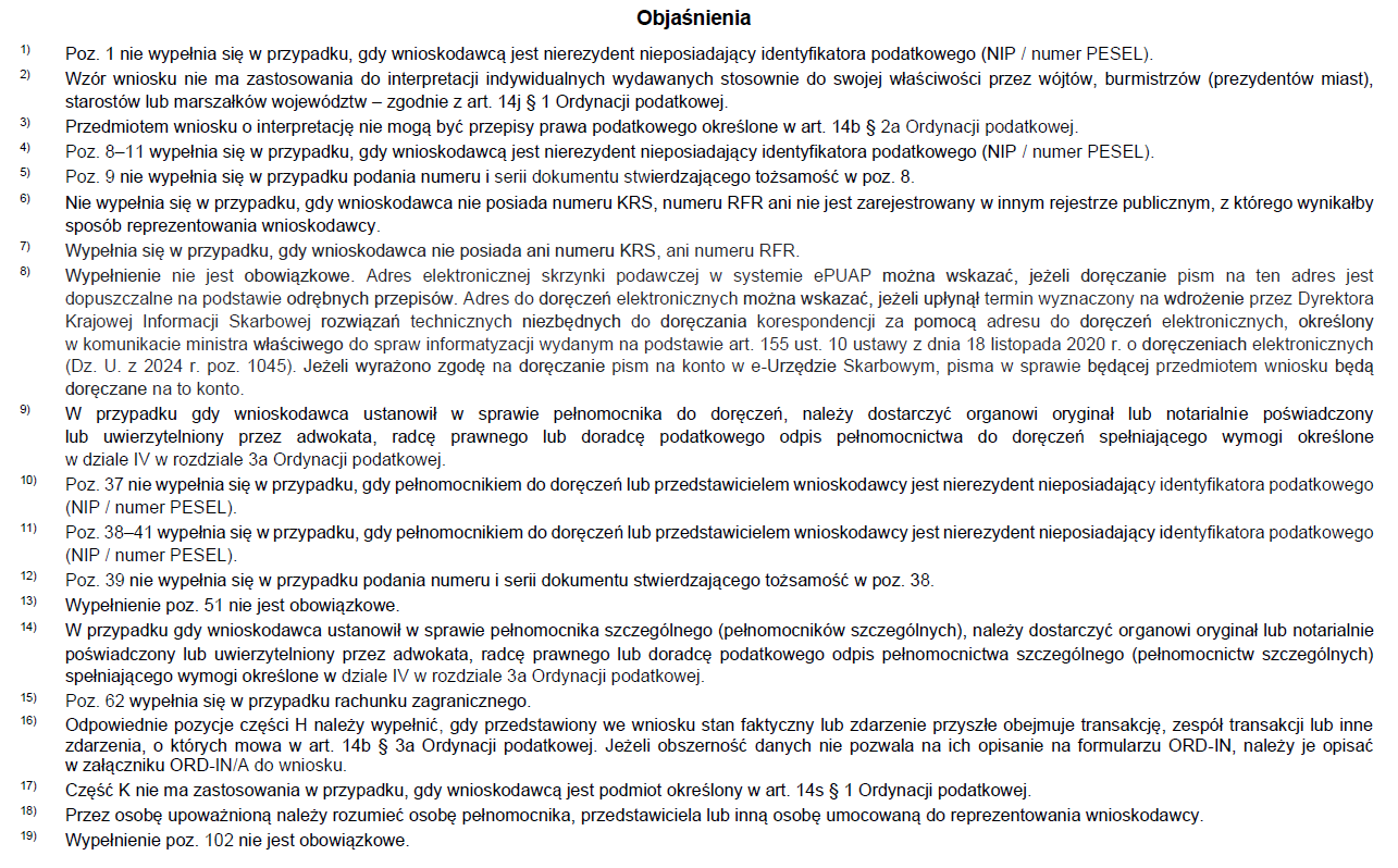 Objaśnienia